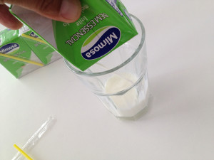 O leite, é branco como esperado